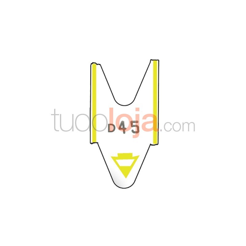 Senha Atendimento "A Sua Vez" -Amarelo