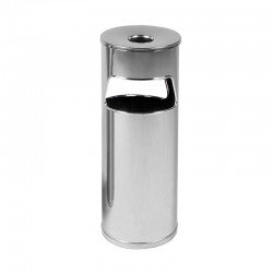 Papeleira Cinzeiro 2 Aberturas - 14L - Inox