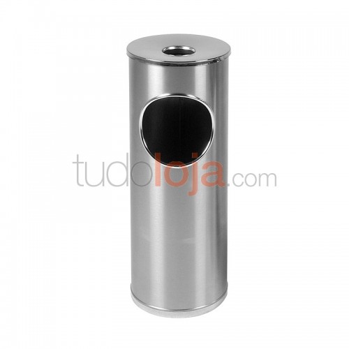 Papeleira Cinzeiro 1 Abertura - 14L - Inox