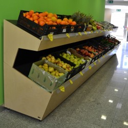 Estante de Madeira para Fruta e Legumes