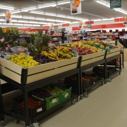 Estrado inclinado para Fruta e Legumes