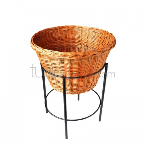 Suporte de arame e Cesto vime