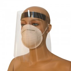 Viseira proteção facial ajustável com velcro