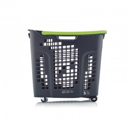 Cesto de compras com 4 rodas