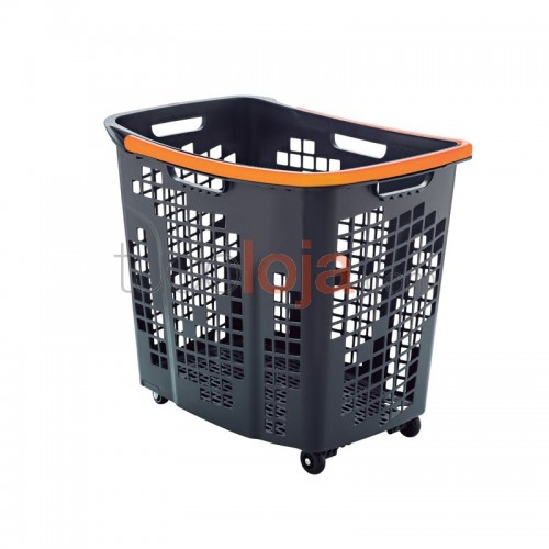 Cesto de compras com 4 rodas