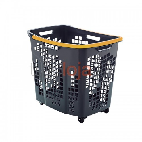 Cesto de compras com 4 rodas