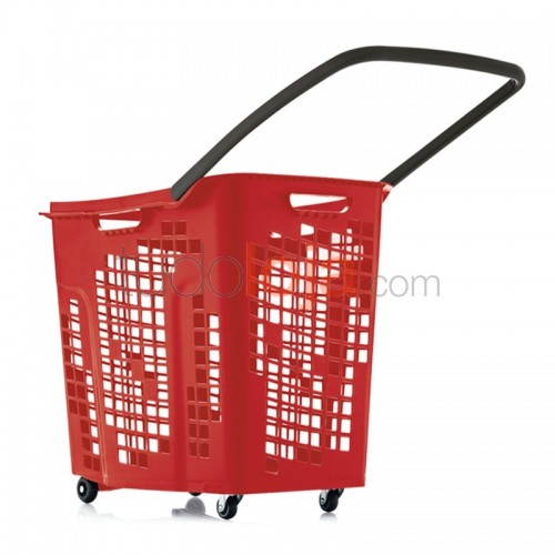 Cesto de compras com 4 rodas