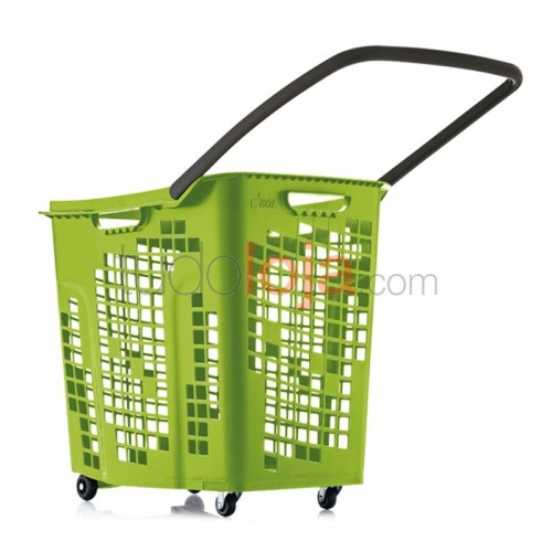 Cesto de compras com 4 rodas