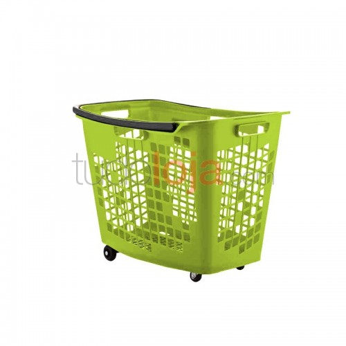 Cesto de compras com 4 rodas