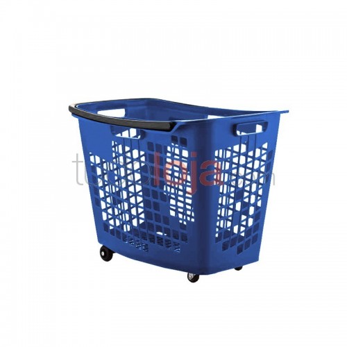 Cesto de compras com 4 rodas