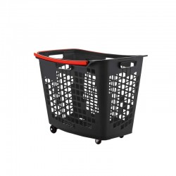 Cesto de compras com 4 rodas