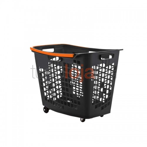 Cesto de compras com 4 rodas