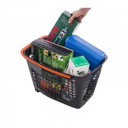 Cesto de compras com 4 rodas
