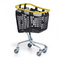 Carro de compras 360º - 100L - Amarelo