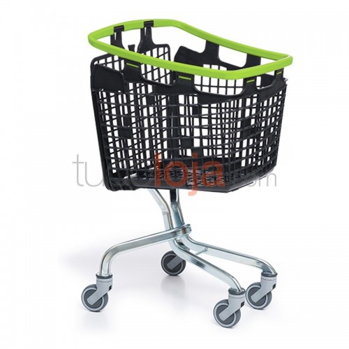 Carro de compras 360º - 100L - Verde