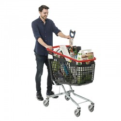 Carro de compras 360º sem porta-bebe - 160L