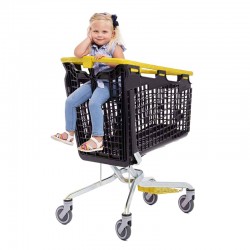 Carro de compras 360º com porta-bebe - 160L