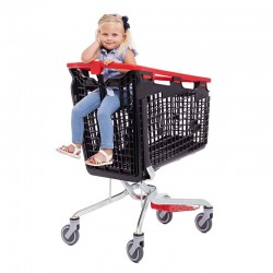 Carro de compras 360º com porta-bebe - 160L