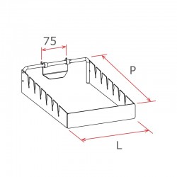 Gancho para Ferramentas com 6 Rasgos para Forro Perfurado
