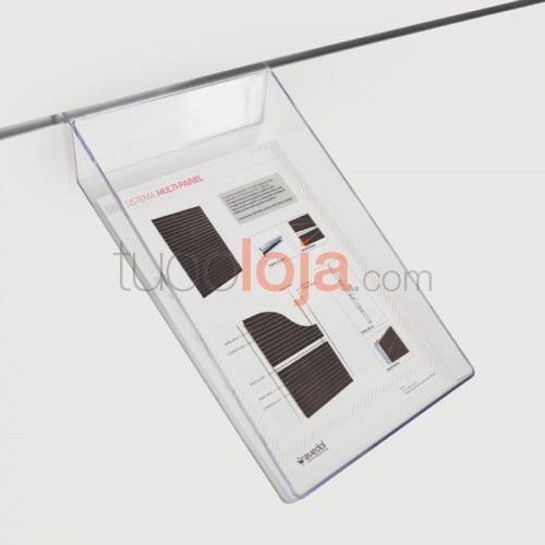 Prateleira de Folhetos A4 para Painel Multisistema