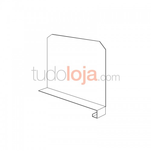 Divisória para prateleira de encaixe
