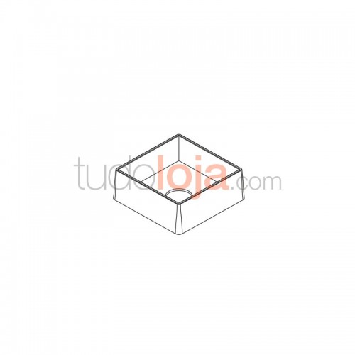 Pé plástico para bastidor estantes carga ligeira