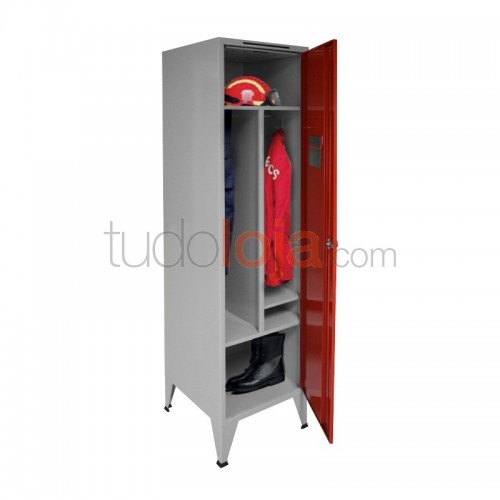 Vestiário Simples para Bombeiros com 1 Cacifos 2080x550x1000