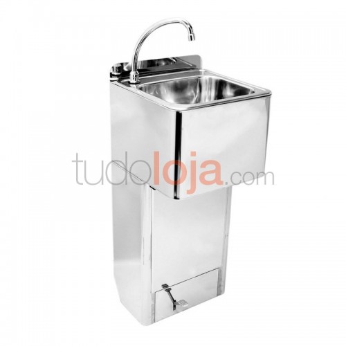 Lava-mãos de Inox com Pedal H910xP385xL385