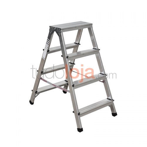 Escadote duplo de alumínio