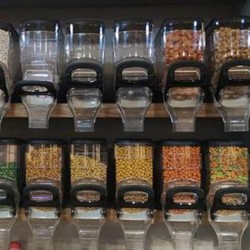 Dispensador para vendas a granel com alavanca para Estantes