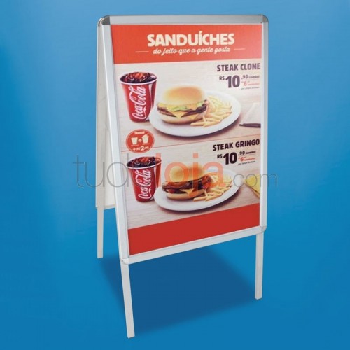 Cavalete Duplo para Folhetos A1 841x594 mm