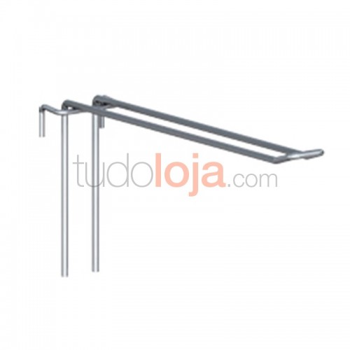 Gancho Duplo Zincado para Painel de Rede