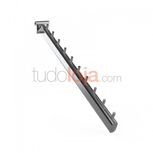 Gancho Inclinado com 10 Batentes para Tubo oval