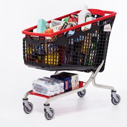 Carrinho de compras com porta-bebe - 200L