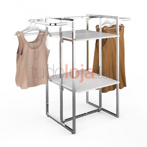 Estante para Centros de Lojas de Roupa