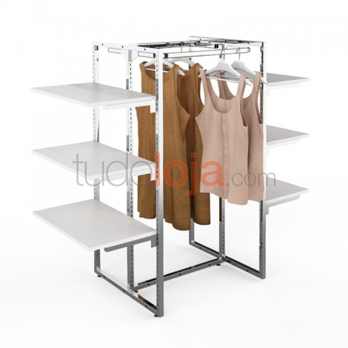 Estante para Centros de Lojas de Roupa