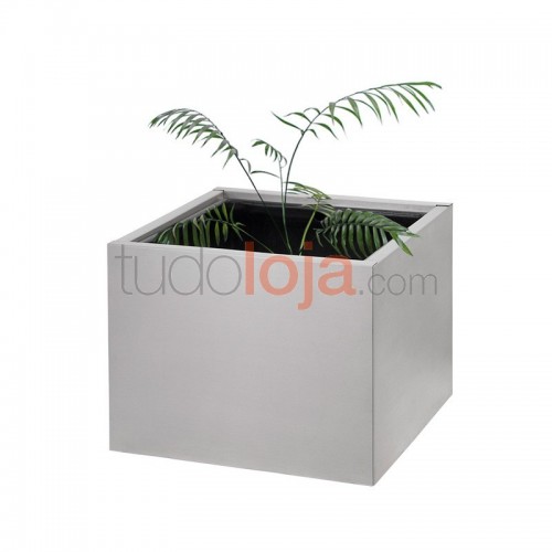 Floreira com Vaso de Fibra