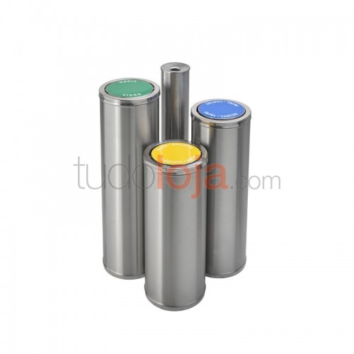 Ecoponto em bloco com cinzeiro