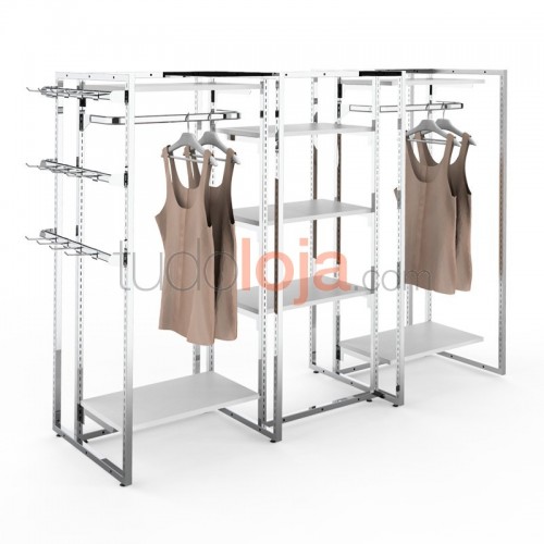 Estante para Centros de Lojas de Roupa