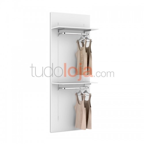Painel de Madeira com Prumos Verticais 2400x900 para fixar na Parede de Lojas