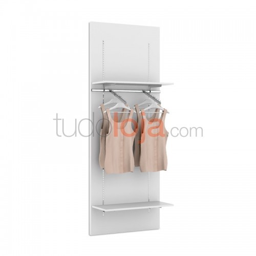 Painel de Madeira com Prumos Verticais 2400x900 para fixar na Parede de Lojas