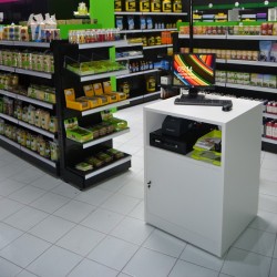 Balcão Madeira com Porta 1000x700x700 para Loja