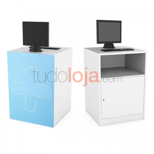 Balcão Madeira com Porta 1000x700x700 para Loja