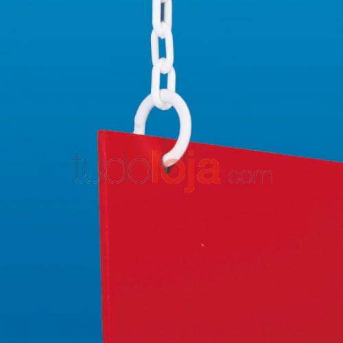 Anel plástico com fecho