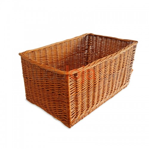 Cesto rectangular de vime natural 300x600x400