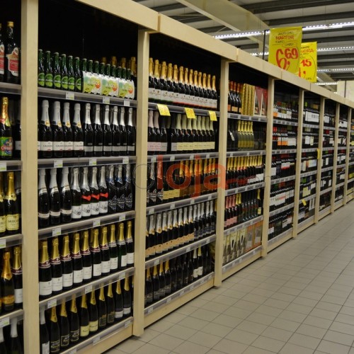 Estantes para Garrafeira de Supermercado 013