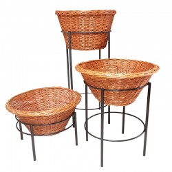 Suporte de arame e Cesto vime