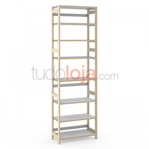 Estante de Madeira para Loja - H2410