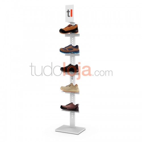 Expositor com Prateleiras e Pala para Loja