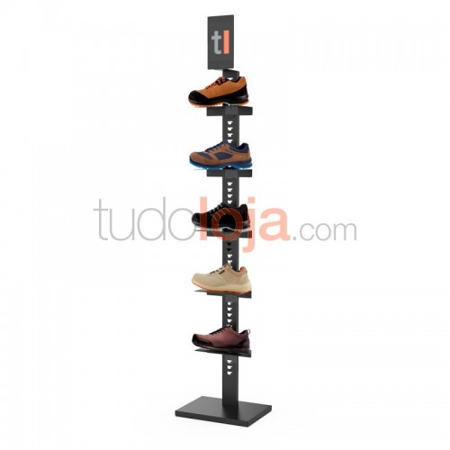 Expositor com Prateleiras e Pala para Loja